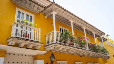 Eski Cartagena, Kolombiya 'daki İspanyol Koloni Binaları