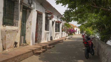 Santa Cruz de Mompox, Kolombiya, Güney Amerika 'daki İspanyol Koloni Evi' nin Penceresi