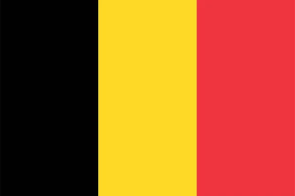 Національний Прапор Бельгії Векторна Ілюстрація Приклад Вектора — стоковий вектор