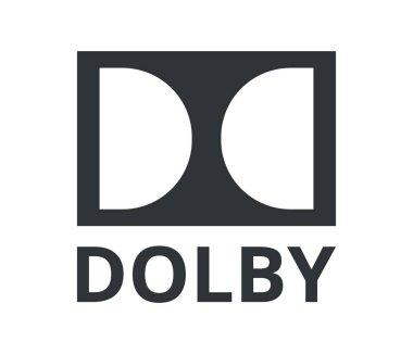 Tek renkli Dolby ikonu. - Evet. Vektör illüstrasyonu