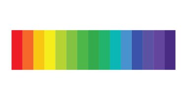 Renk göstergeleriyle PH Ölçeği Resimli Kılavuzu. Vektör illüstrasyonu