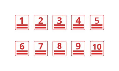 Yükseklik sembollerini istifle. Paketleme kavramı. Vektör illüstrasyonu