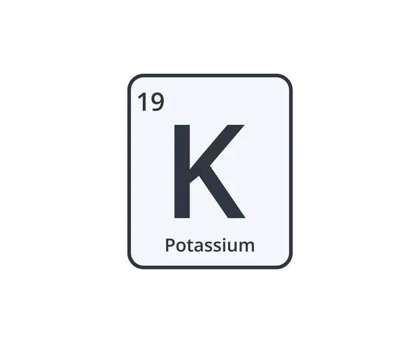 Kalium Chemical Element Icon Vektorillustration Vektorillustration — Stockvektor