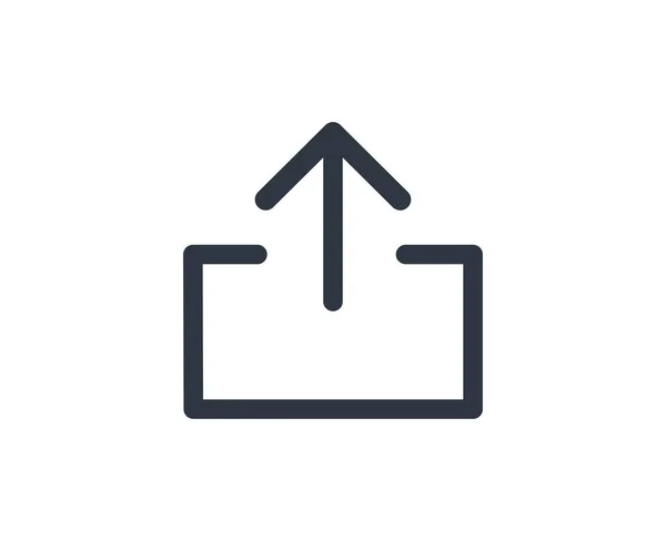 Símbolo Exportación Monocromático Simple Para Uso Digital Ilustración Vectorial — Vector de stock