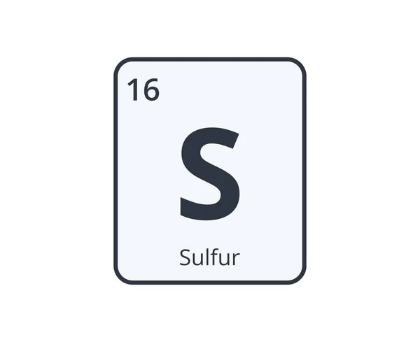 科学设计用硫磺化学元素图形学 矢量说明 — 图库矢量图片