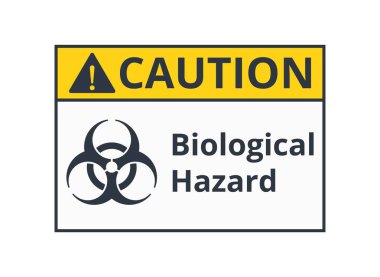 Biyolojik Tehlike Sembolü. Vektör İllüstrasyonu. Vektör illüstrasyonu