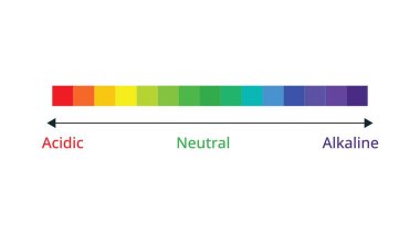 Renkli Ph Test Şeridi Sembolü. Vektör İllüstrasyonu. Vektör illüstrasyonu