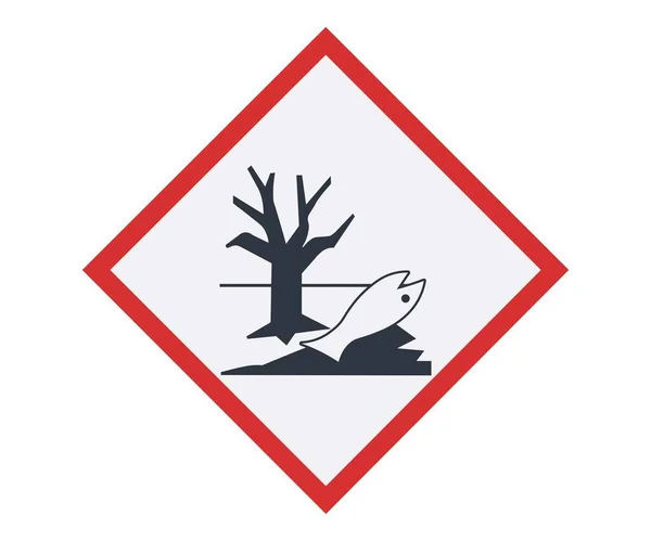 Символ Экологической Опасности Концепция Маркировки Химических Веществ — стоковый вектор