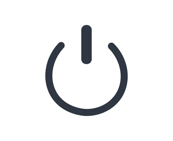 Macht Stand Symbool Grafische Symbolen Voor Gebruik Apparatuur Vectorillustratie — Stockvector