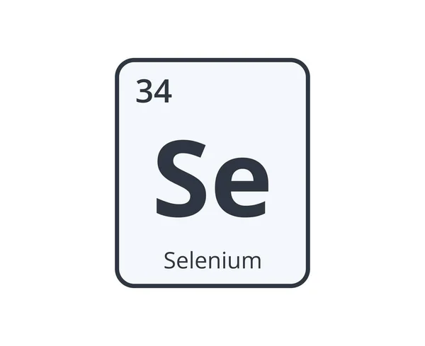 Selenium Chemical Element Graphic Science Designs Ilustración Vectorial — Vector de stock