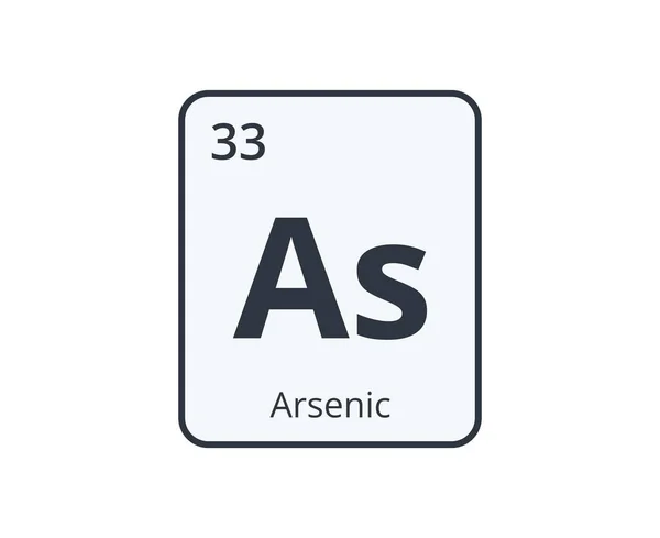 Arsenic Chemical Element Graphic Science Designs Ilustración Vectorial — Vector de stock