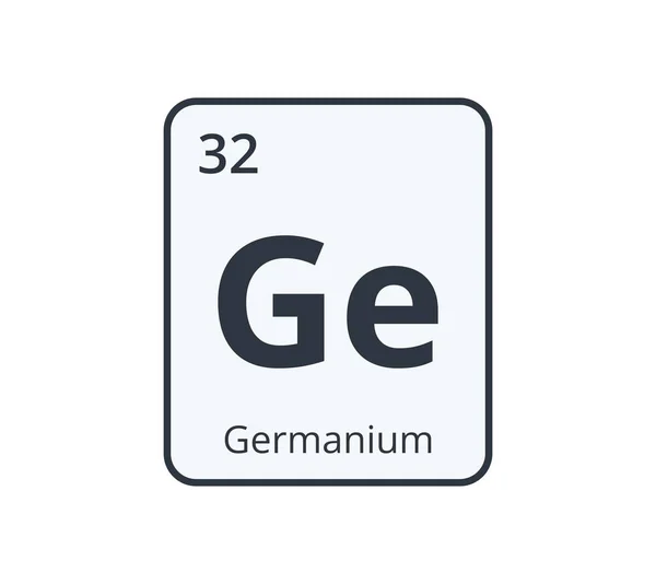 Germanium Chemical Element Graphic Science Designs Vectorillustratie — Stockvector