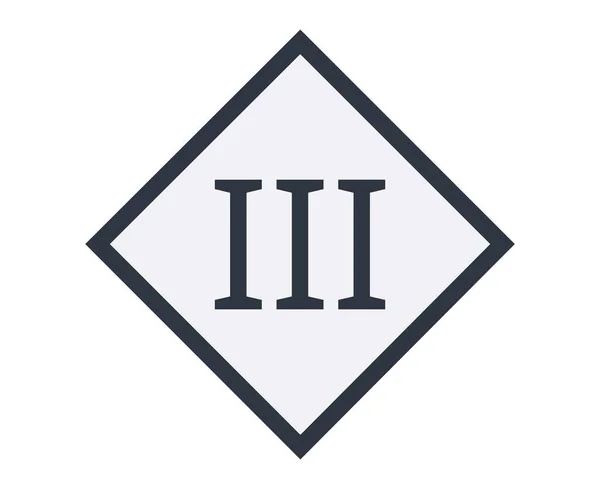 Символ Оборудования Iii Класса Концепция Требований Безопасности Векторная Иллюстрация — стоковый вектор