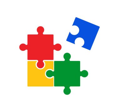 Renkli Meydan okuma ve Çözünürlük Sembolü. Vektör İllüstrasyonu. Vektör illüstrasyonu