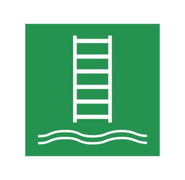 Tekne Merdiveni Sembolü. Vektör illüstrasyonu