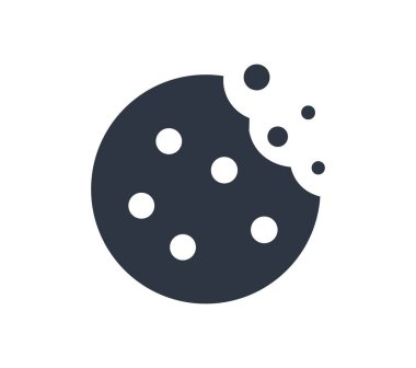 Monokromatik Kurabiye Sembolü. - Evet. Vektör illüstrasyonu