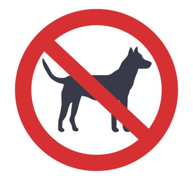  Köpekler sembol kullanamaz. Vektör illüstrasyonu