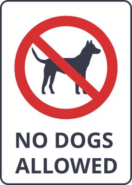 İzole edilmiş köpeklere sembol verilmez. Vektör illüstrasyonu