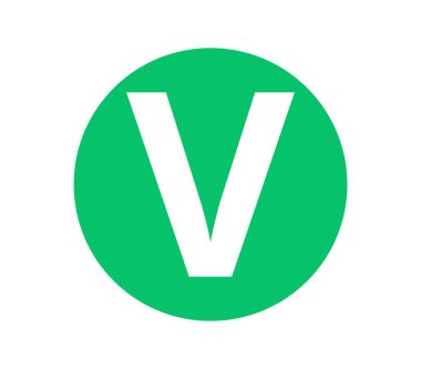 Vejetaryen Diyet Ürün Sembolü. Vektör illüstrasyonu