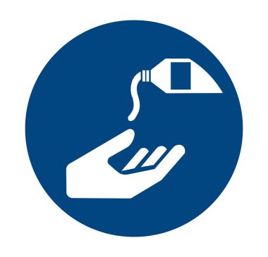 Bariyer kremi kullan. Vektör illüstrasyonu