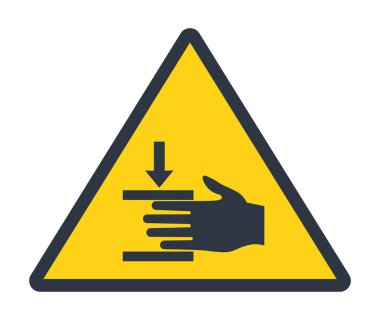 Çarpışma yaralanma sembolü tehlikesi. Vektör illüstrasyonu