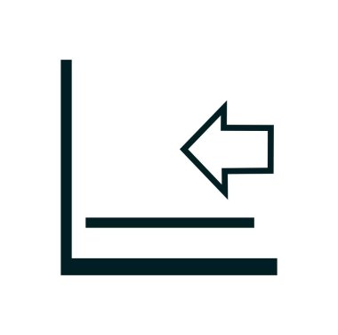 Kağıt sembolü yerleştir. Vektör illüstrasyonu