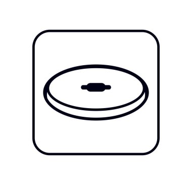 Elektrikli tencere sembolünde kullanılabilir. Vektör illüstrasyonu