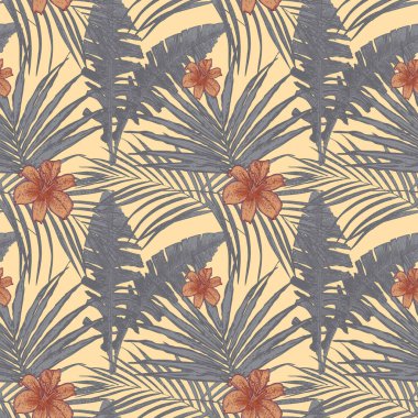 Resmin çıktısını al Açık Doku Ormanı egzotik çiçekler tropikal çalılıklar