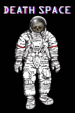 Vector image of astronaut in cartoon style
