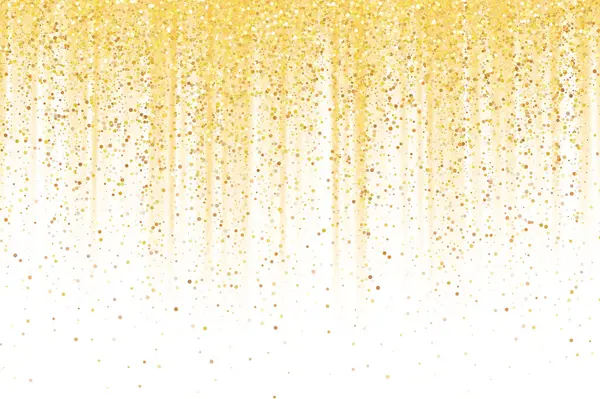 Brilho Dourado Mágico Abstrato Brilho Fundo Com Ouro Glitter Poeira — Vetor de Stock