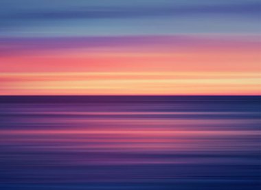 Alacakaranlık Sırasındaki Huzurlu Okyanus Sahnesini Gösteren Soyut Bir Arkaplanın Vektör İllüstrasyonuName.