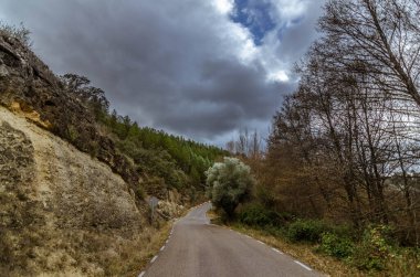 Road to Pico Ocejon, Valverdede de los Arroyos, Guadalajara, Spain.