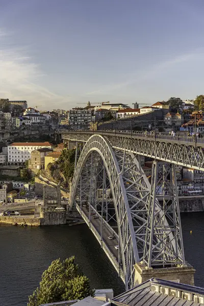 Ponte Dom Luis Porto Ícone Cidade Melhor Miradouro Para Contemplar — Fotografia de Stock
