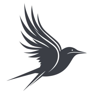 Zarif Kuş Vektör Logosu Tasarımımızla marka imajınızı yükseltin