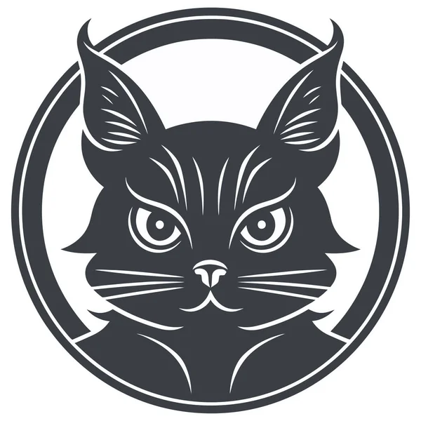 Αγκαλιάστε Γοητεία Και Την Κομψότητα Κομψό Μας Black White Cat — Διανυσματικό Αρχείο