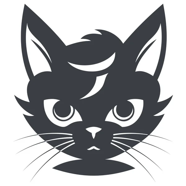 Abrace Encanto Sofisticación Con Nuestro Elegante Diseño Logotipo Vector Cat — Vector de stock