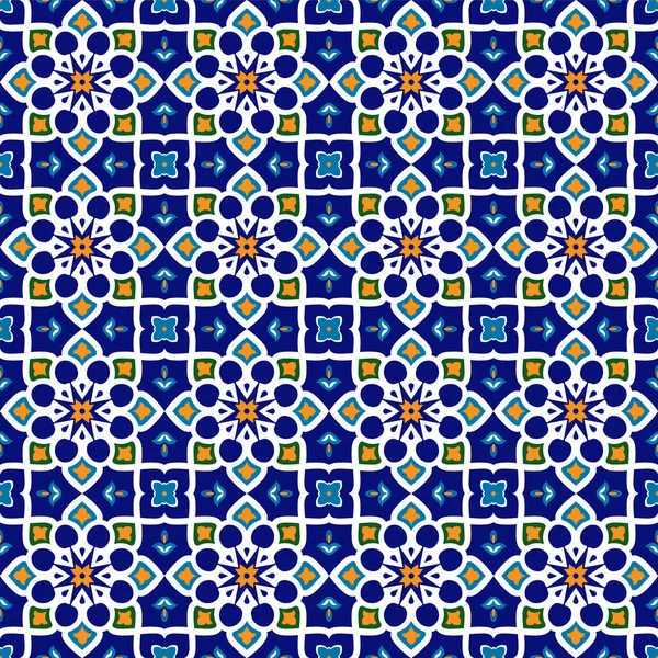 Uzbek Traditional Seamless Pattern — Stock Vector