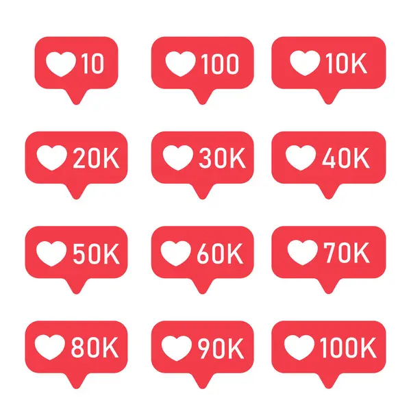 Örneğin, sosyal ortam simgesi vektör illüstrasyonunu ayarla