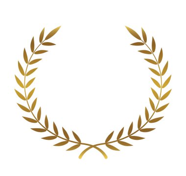 Zarif bir altın defne çelengi zaferi, onuru ve neşeyi simgeleyen ebedi bir sembol olarak hizmet eder.