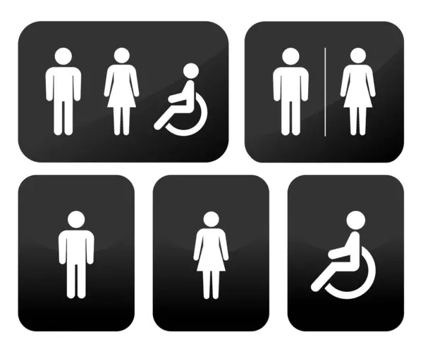 Bu, cinsiyetin yanı sıra çeşitli önemli kullanımlar için ulaşılabilirlik sembollerini temsil eden eşsiz simgelerin bir koleksiyonudur.