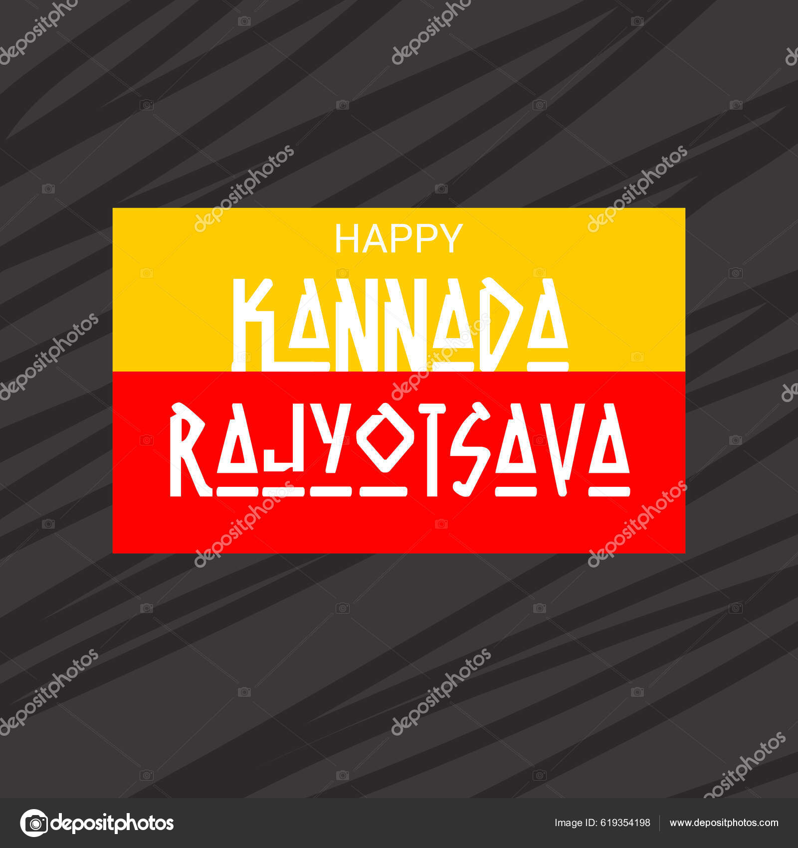 Vector Illustration Background Karnataka Formation Day Kannada Rajyotsava  Stock Vector Image by ©SSDN #619354198