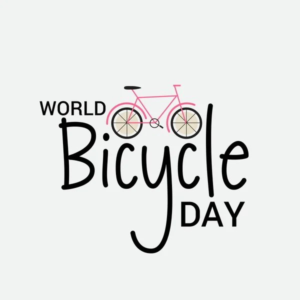 stock vector Vector illustration of a Background for World Bicycle Day.