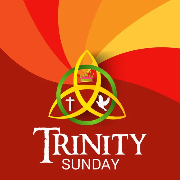 Векторная Иллюстрация Фона Троицы Воскресенье — стоковый вектор