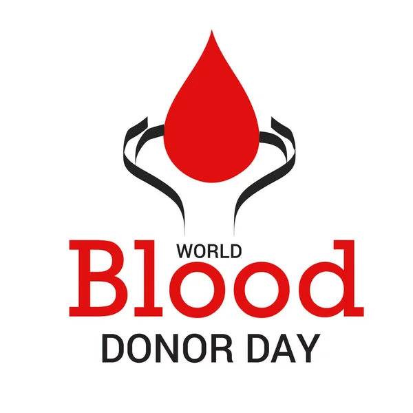 世界献血日背景的病媒说明 免版税图库插图