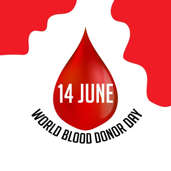 世界献血日背景的病媒说明 矢量图形