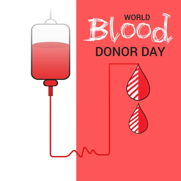 世界献血日背景的病媒说明 图库矢量图片