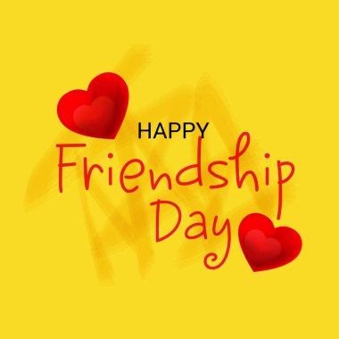 Mutlu Dostluk Günü için Bir Arkaplan Vektör illüstrasyonu.