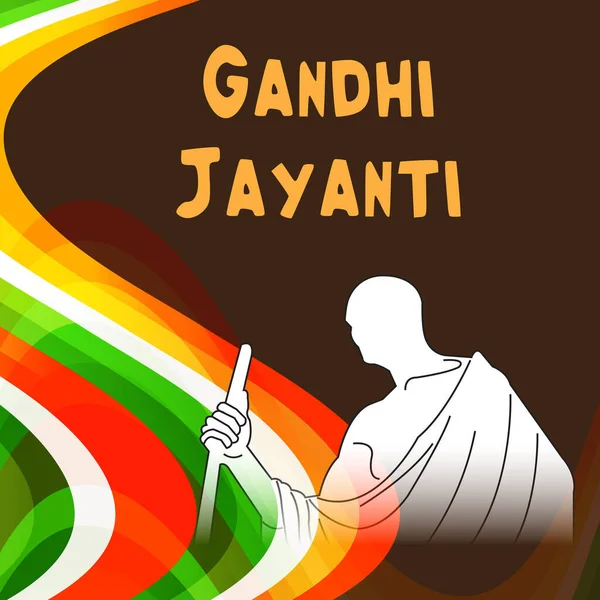 Ilustración Vectorial Fondo Para Gandhi Jayanti Vectores de stock libres de derechos