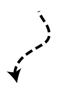 Kırık ok hazır. Vektör karalama noktası. İnce sivri oklar.