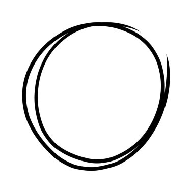 Çizim çemberleri ayarlandı. El çizimi karalama çizgisi logo tasarımı elementleri. Kalem ya da kalem grafiti balonu. İleti notu tasarım ögesi için el çizimi dairesel grafik seti.